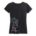 thumbnail image 1 of Instant Message - Neon Flamingo - Women's Short Sleeve Graphic T-Shirt, 1 of 5
