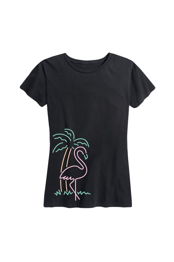 - Neon Flamingo - Women's Short Sleeve Graphic T-Shirt