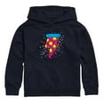 thumbnail image 1 of Instant Message - Neon Pizza - Toddler and Youth Pullover Fleece Hoodie, 1 of 6