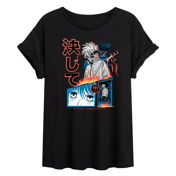 Instant Message - Never Surrender - Juniors Anime Ideal Flowy Muscle T-Shirt