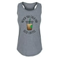 thumbnail image 1 of Instant Message - Never Too Cold For Iced Coffee - Ladies Racerback Tank, 1 of 5