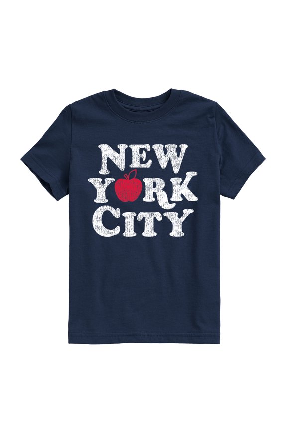 - New York City Apple - Youth Boys Short Sleeve Graphic T-Shirt