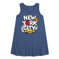 thumbnail image 1 of Instant Message - New York City Collage  - Toddler & Youth Girls A-line Dress, 1 of 6
