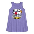 thumbnail image 1 of Instant Message - New York City Collage  - Toddler & Youth Girls A-line Dress, 1 of 5