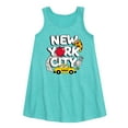 thumbnail image 1 of Instant Message - New York City Collage  - Toddler & Youth Girls A-line Dress, 1 of 5