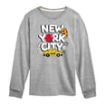 thumbnail image 1 of Instant Message - New York City Collage  - Toddler & Youth Long Sleeve Graphic T-Shirt, 1 of 6