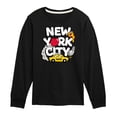 thumbnail image 1 of Instant Message - New York City Collage  - Toddler & Youth Long Sleeve Graphic T-Shirt, 1 of 6