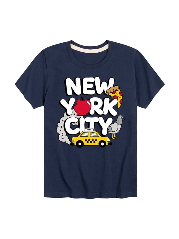 - New York City Collage Boys' Short Sleeve Graphic T-Shirt