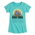 thumbnail image 1 of Instant Message - New York Vintage - Girls Fitted Short Sleeve Graphic T-shirt, 1 of 5
