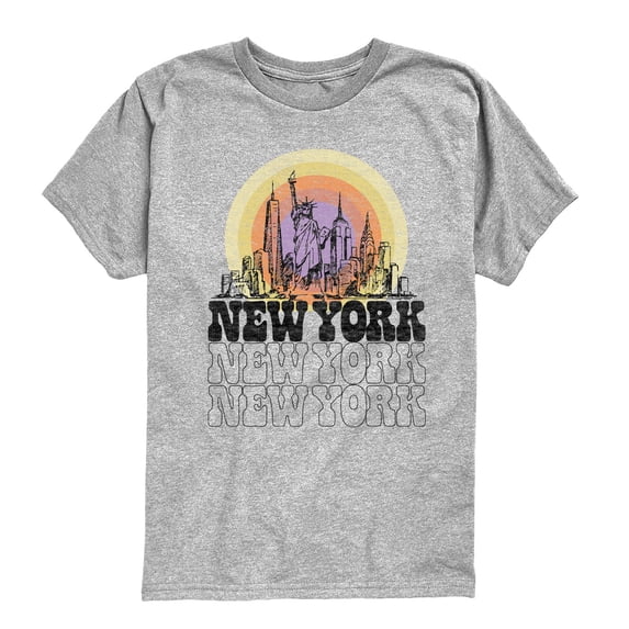Instant Message - New York Vintage - Youth Boys Short Sleeve Graphic T-Shirt