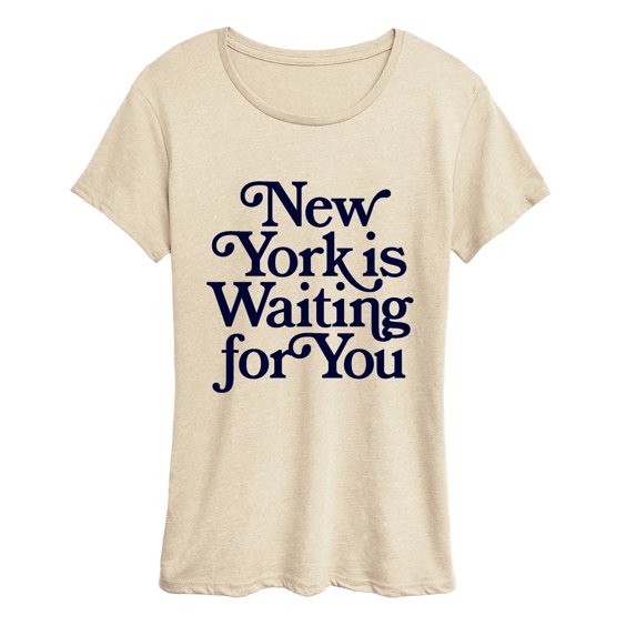 Instant Message - New York is Waiting For You Women's Short Sleeve Graphic T-Shirt