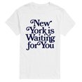 thumbnail image 1 of Instant Message - New York is Waiting For You Short Sleeve Graphic T-Shirt, 1 of 6