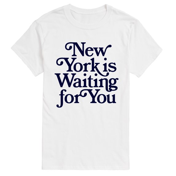 Instant Message - New York is Waiting For You Short Sleeve Graphic T-Shirt