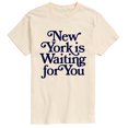 thumbnail image 1 of Instant Message - New York is Waiting For You Short Sleeve Graphic T-Shirt, 1 of 6