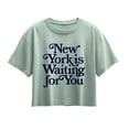 thumbnail image 1 of Instant Message - New York is Waiting for You Girls' Short Sleeve Boxy Graphic T-Shirt, 1 of 6