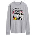 thumbnail image 1 of Instant Message - Nice Naughty Feral - Men's Long Sleeve Graphic T-Shirt, 1 of 5