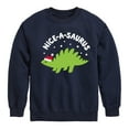 thumbnail image 1 of Instant Message - Niceasaurus Christmas - Toddler & Youth Crewneck Fleece Sweatshirt, 1 of 6