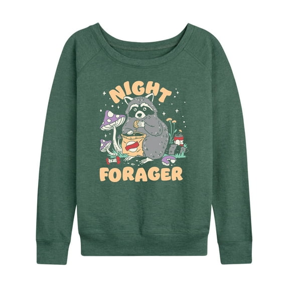 Instant Message - Night Forager - Women's Lightweight French Terry Long Sleeve Shirt
