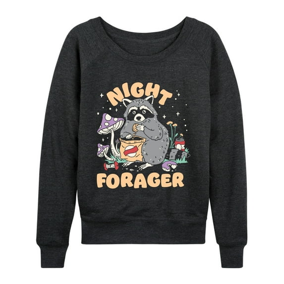 Instant Message - Night Forager - Women's Lightweight French Terry Long Sleeve Shirt