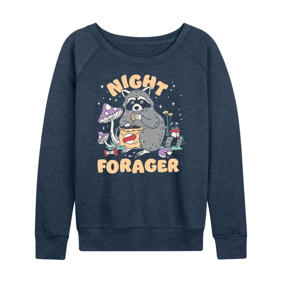Instant Message - Night Forager - Women's Lightweight French Terry Long Sleeve Shirt