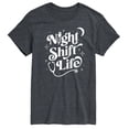 thumbnail image 1 of Instant Message - Night Shift Life - Men's Short Sleeve Graphic T-Shirt, 1 of 5