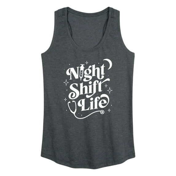 Instant Message - Night Shift Life - Women's Racerback Tank Top