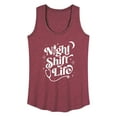 thumbnail image 1 of Instant Message - Night Shift Life - Women's Racerback Tank Top, 1 of 6