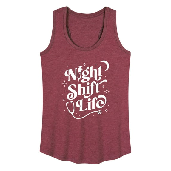 Instant Message - Night Shift Life - Women's Racerback Tank Top