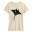 thumbnail image 1 of Instant Message - Night Sky Stingray Women's Short Sleeve Graphic T-Shirt, 1 of 5
