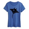 thumbnail image 1 of Instant Message - Night Sky Stingray Women's Short Sleeve Graphic T-Shirt, 1 of 5