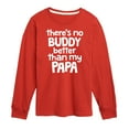 thumbnail image 1 of Instant Message - No Buddy Like Papa - Toddler & Youth Long Sleeve Graphic T-Shirt, 1 of 6