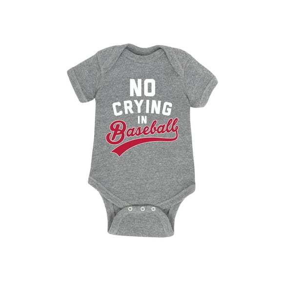 Instant Message - No Crying In Baseball - Infant Baby One Piece