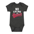 thumbnail image 1 of Instant Message - No Crying In Baseball Baby Graphic One Piece, 1 of 4