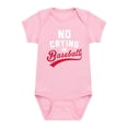 thumbnail image 1 of Instant Message - No Crying In Baseball Baby Graphic One Piece, 1 of 4