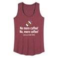 thumbnail image 1 of Instant Message - No More Coffee Comma - Women's Racerback Tank Top, 1 of 6