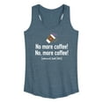 thumbnail image 1 of Instant Message - No More Coffee Comma - Women's Racerback Tank Top, 1 of 6
