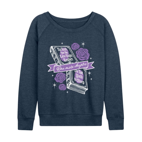 Instant Message - No Rest for the Late Night Reader - Women's French Terry Long Sleeve Pullover