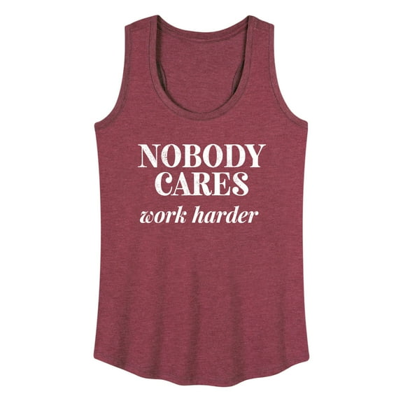 Instant Message - Nobody Cares - Women's Racerback Tank Top