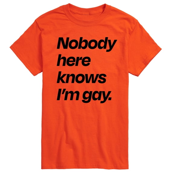 Instant Message - Nobody Knows Im Gay - LGBT Pride Ally - Men's Short Sleeve T-Shirt