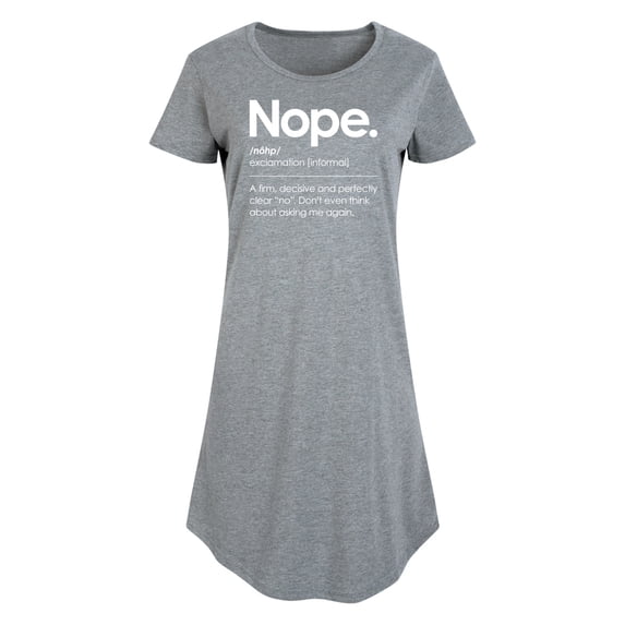 Instant Message - Nope. - A firm, decisive and perfectly clear "no." - Women's Any Way Dress