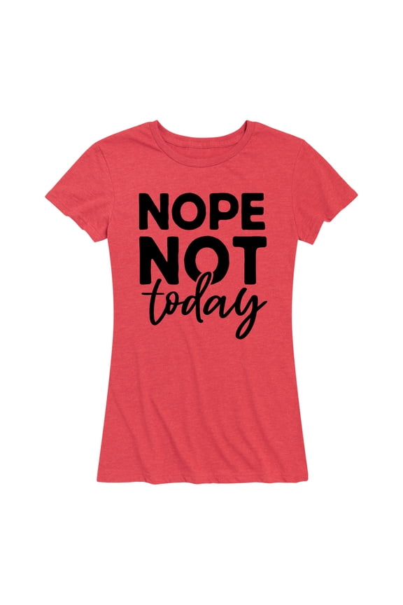 - Nope Not Today Black Ink Short Sleeve Graphic T-Shirt