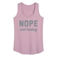 thumbnail image 1 of Instant Message - Nope Not Today - Women's Racerback Tank Top, 1 of 6