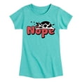 thumbnail image 1 of Instant Message - Nope Sleeping Cow - Toddler & Youth Girls Short Sleeve Graphic T-Shirt, 1 of 6