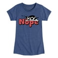 thumbnail image 1 of Instant Message - Nope Sleeping Cow - Toddler & Youth Girls Short Sleeve Graphic T-Shirt, 1 of 6