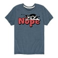 thumbnail image 1 of Instant Message - Nope Sleeping Cow - Toddler & Youth Short Sleeve Graphic T-Shirt, 1 of 6