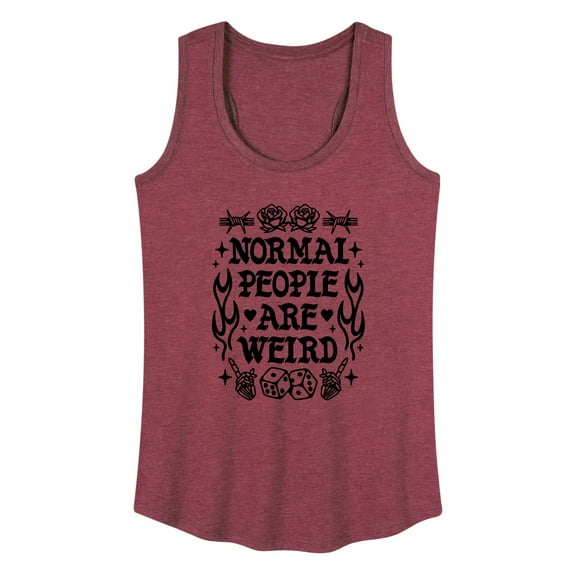 Instant Message - Normal People Are Weird - Women's Racerback Tank Top