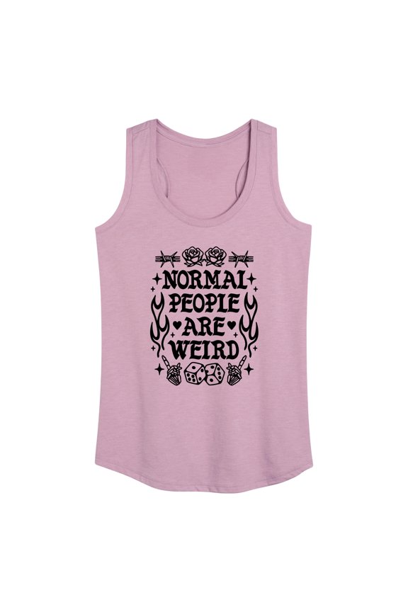 - Normal People Are Weird - Women's Racerback Tank Top