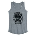 thumbnail image 1 of Instant Message - Normal People Are Weird - Women's Racerback Tank Top, 1 of 5