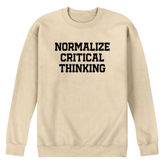 Instant Message - Normalize Critical Thinking Graphic Fleece Sweatshirt