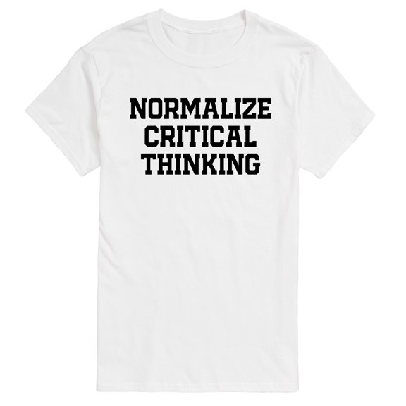 Instant Message - Normalize Critical Thinking Short Sleeve Graphic T-Shirt